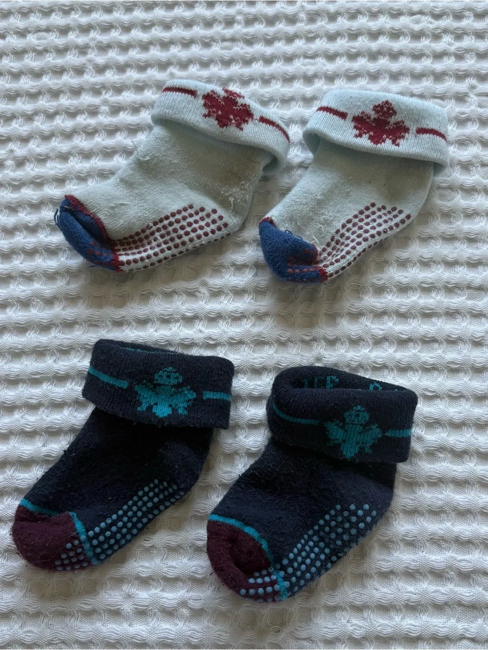 Bombas Baby Boy Socks Lot Of 6 Pairs Grippers Multicolor 6-12 Months